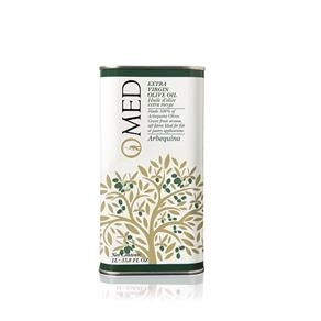 Caja de 9 latas de 1 Litro de Aceite de Oliva O-Med Selection Arbequina