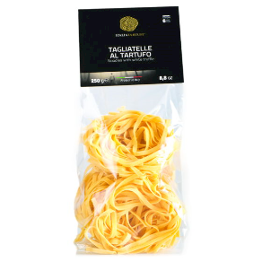Tagliatelle con trufa blanca-bolsa