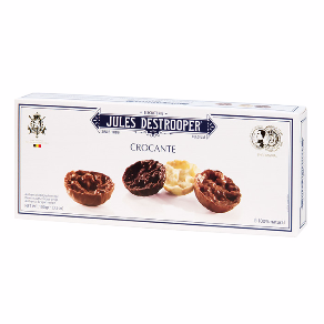 Galletas Florentinas de Avellanas y Arroz Crujiente recubiertas de Chocolate 100 gr.