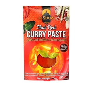 Pasta de curry rojo (picante)