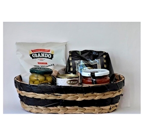 Cesta regalo gourmet ovalada
