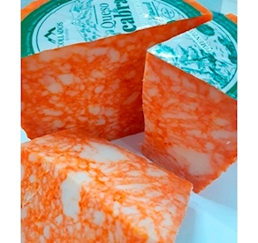 Queso de cabra semi curado pimenton